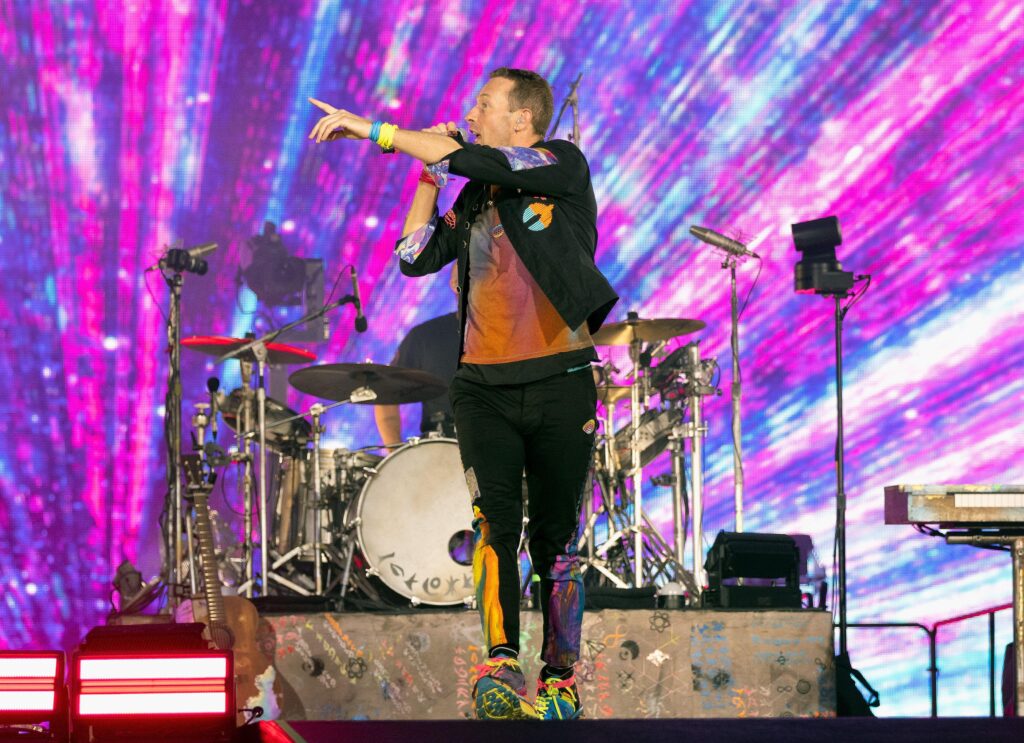 - Behind their Music of Spheres World Tour 2022/23.